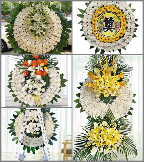 安徽池州市贵池区乌沙镇龙干村花圈速递